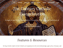 Tablet Screenshot of 21stcenturycatholicevangelization.org